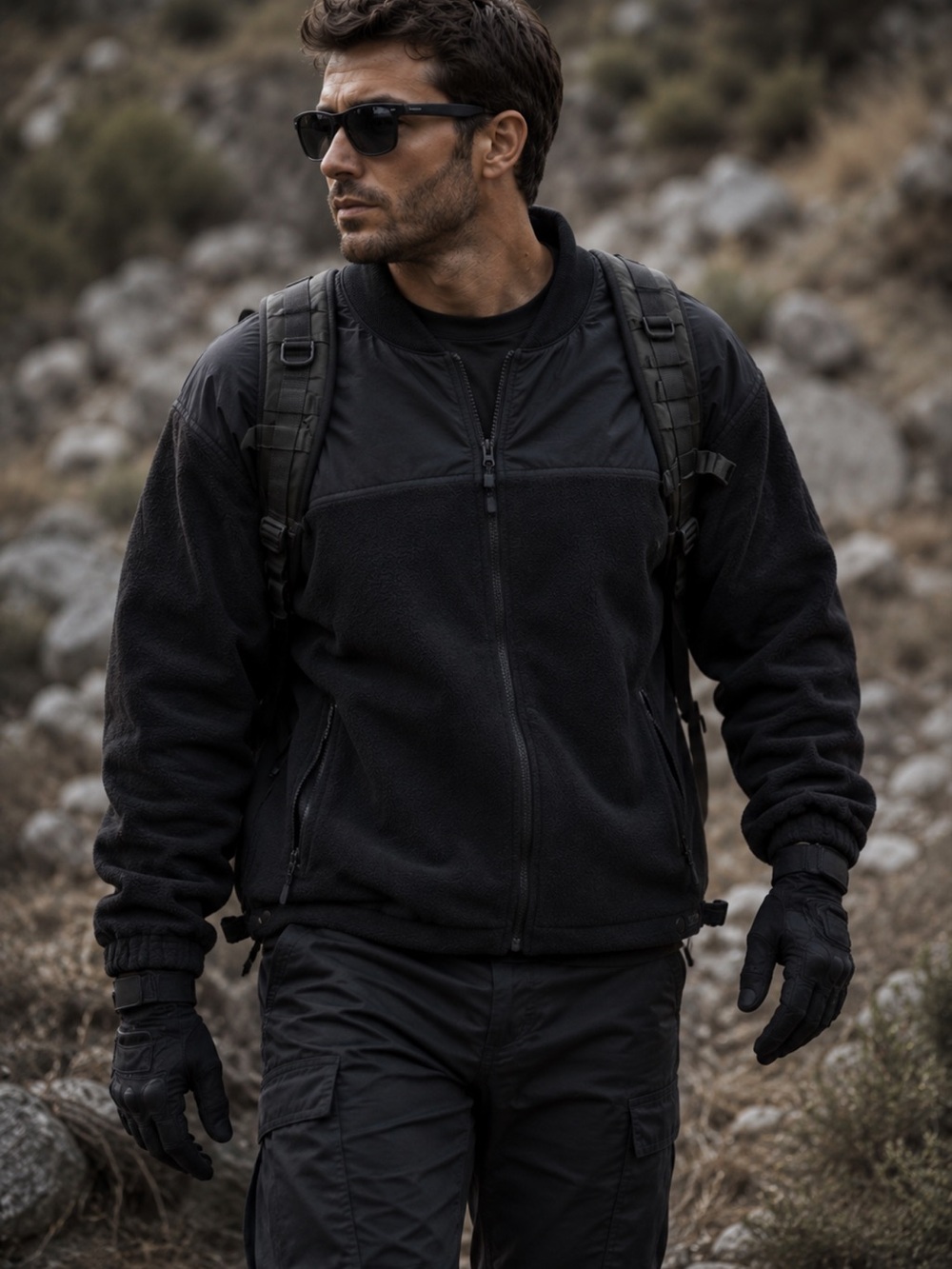 5.11 Tactical Black Full Zip Fleece Soft Shell Jacket Men’s 2XL Outdoor